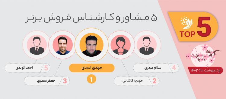پنج مشاور برتر اردیبهشت ماه