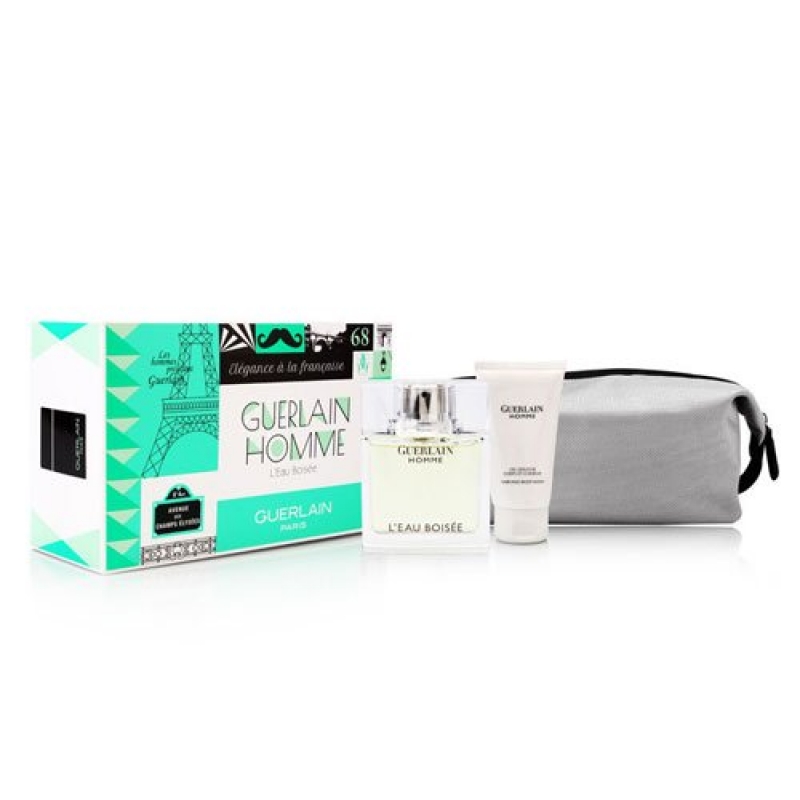 Guerlain L'Homme L'Eau Boisée Gift Set for men-ست گرلن هوم لئو بویس مردانه 2 تیکه