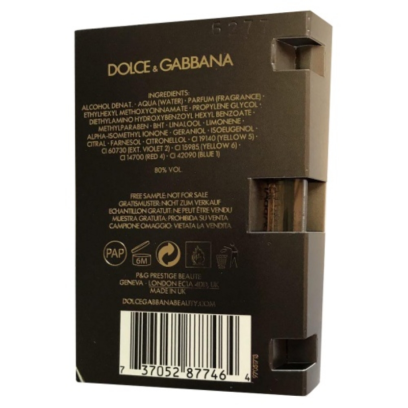 The One Dolce&Gabbana Sample for men-سمپل دولچی گابانا دوان مردانه