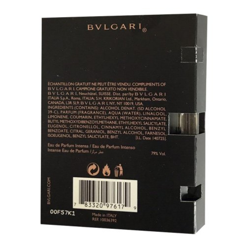 Bvlgari Man In Black " All Black " Edition 2015 Sample for men-سمپل بولگاری من این بلک " آل بلک " ادیشن 2015 مردانه