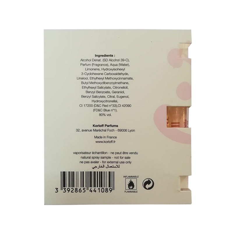 Kn°III Korloff Paris Sample for women-سمپل کی ان تری کورلف پاریس زنانه